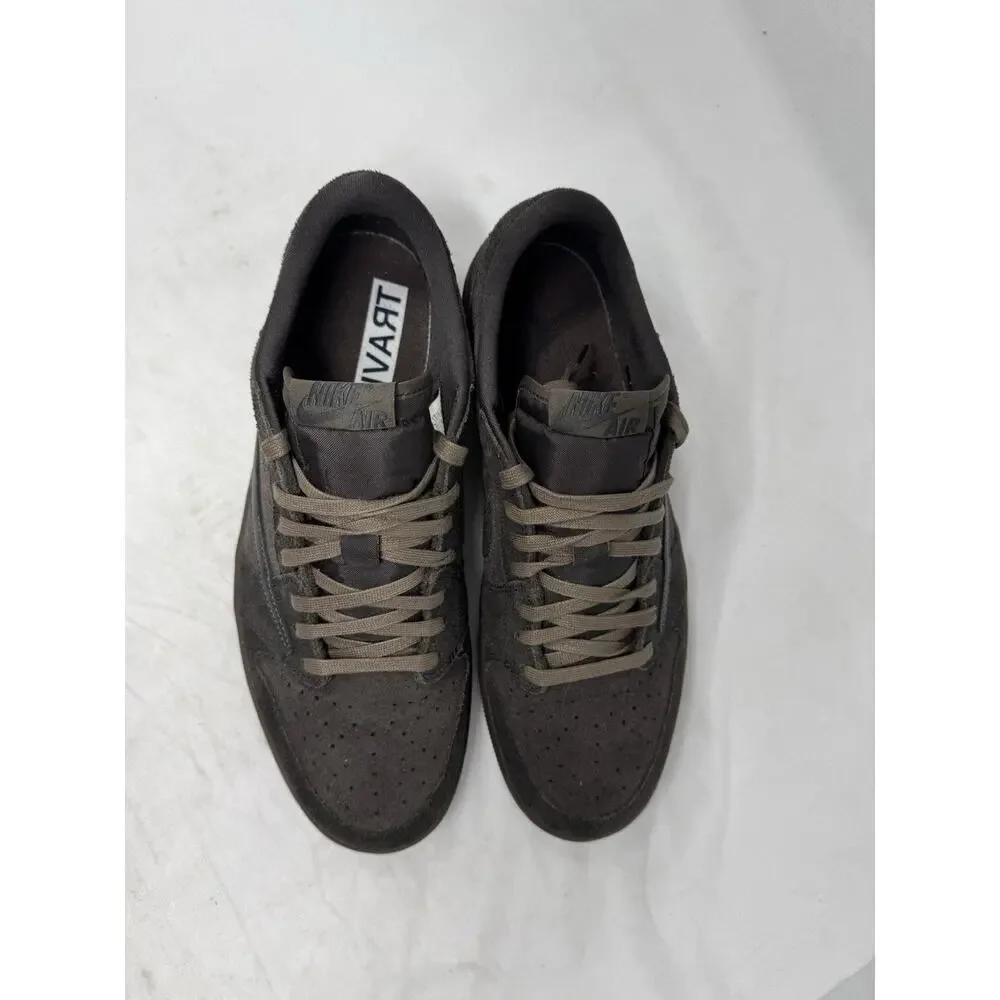 RARE PROMO SAMPLE Travis Scott X Jordan 1 Low Velvet Brown Size 13